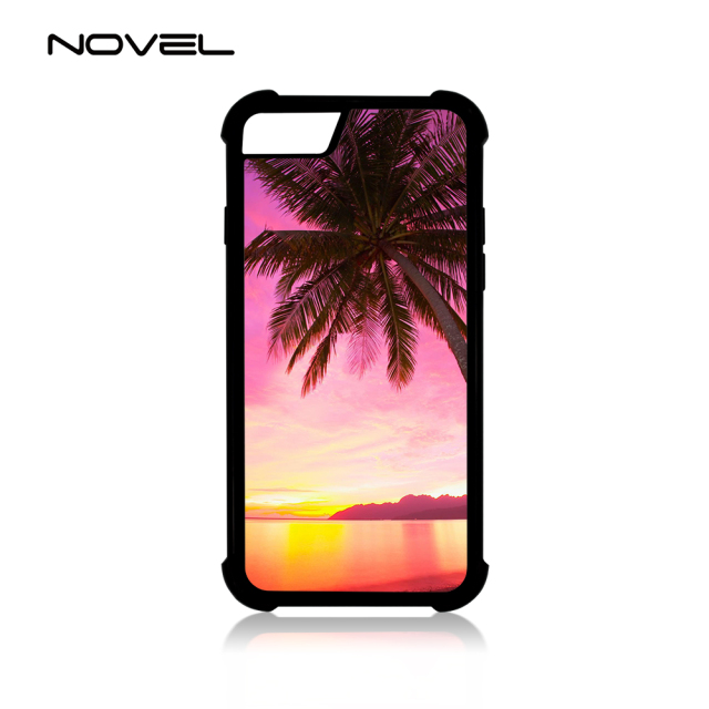 Universal TPU Case For iPhone 6/7/8 Plus Four Corner Anti Crack Sublimation 2D Phone Back Case