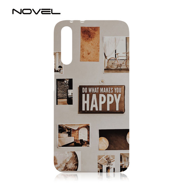 For Huawei Honor Magic 2 Black Sublimation 3D Plastic Phone Shell Back Case