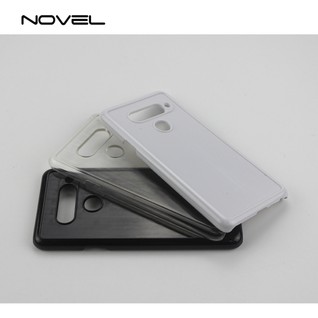 For LG V40 Phone Cover Sublimation Blank 2D Plastic Cell Phone Back Case