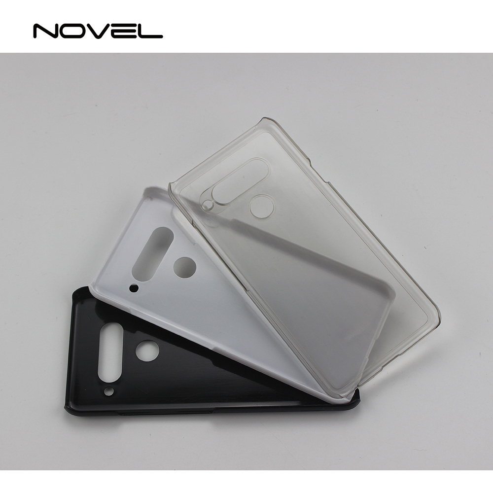 For LG V40 Phone Cover Sublimation Blank 2D Plastic Cell Phone Back Case