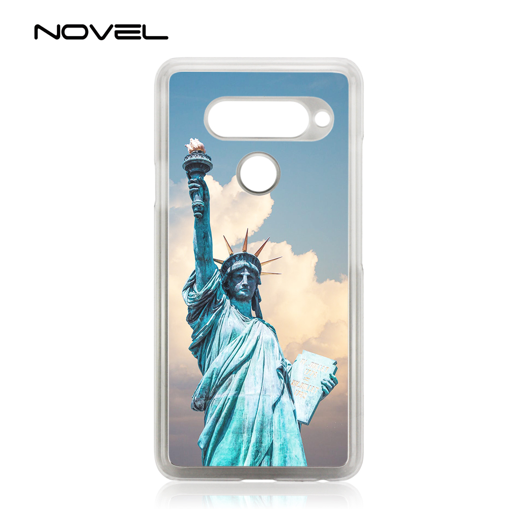 For LG V40 Phone Cover Sublimation Blank 2D Plastic Cell Phone Back Case