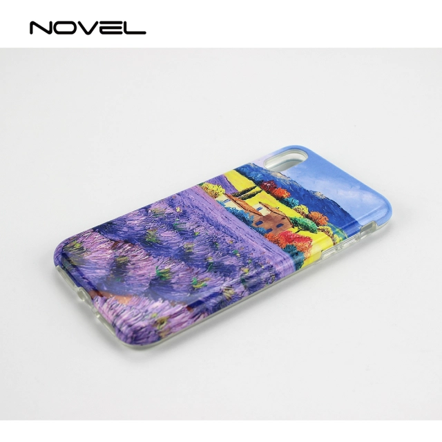 Popular For iPhone XR Phone Case Sublimation Blank 3D 2IN1 Phone Back Shell