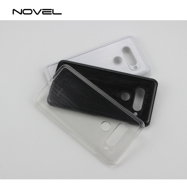 For LG V40 Phone Cover Sublimation Blank 2D Plastic Cell Phone Back Case
