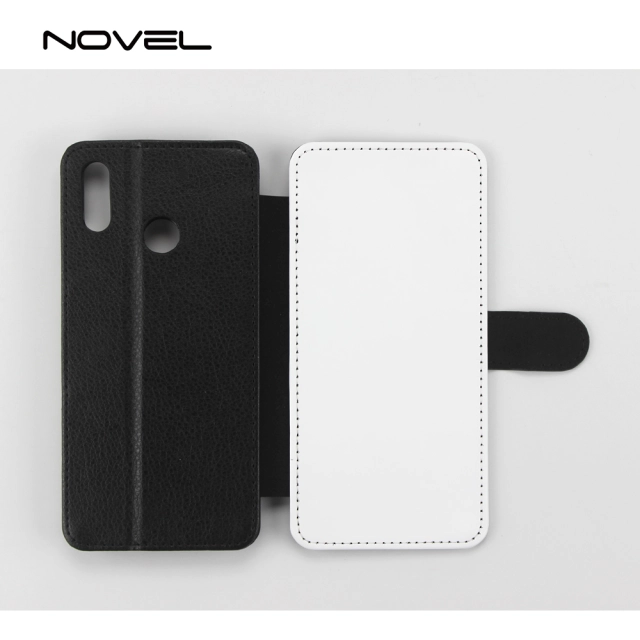 For Huawei Y9 2019 Sublimation Blank PU Leather Flip Phone Case Wallet