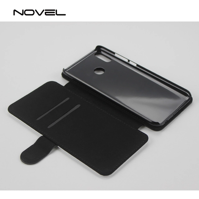 For Huawei Y9 2019 Sublimation Blank PU Leather Flip Phone Case Wallet