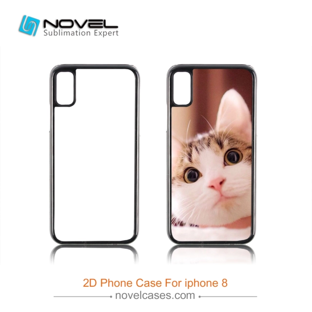 For iPhone 4/5/6/6+/7/8/8+/XS/XR/XS Max Popular Sublimation 2D Blank Plastic Cell Phone Case