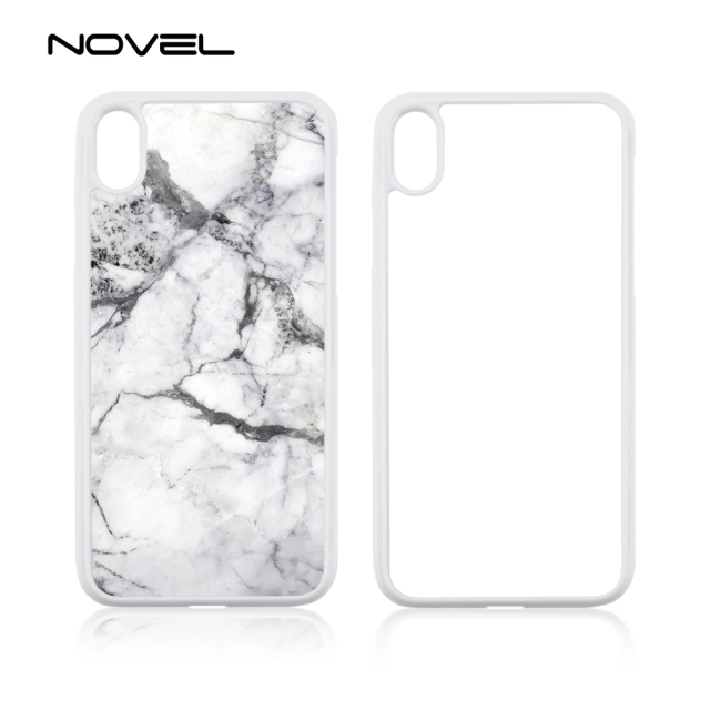 For iPhone 4/5/6/6+/7/8/8+/XS/XR/XS Max Popular Sublimation 2D Blank Plastic Cell Phone Case