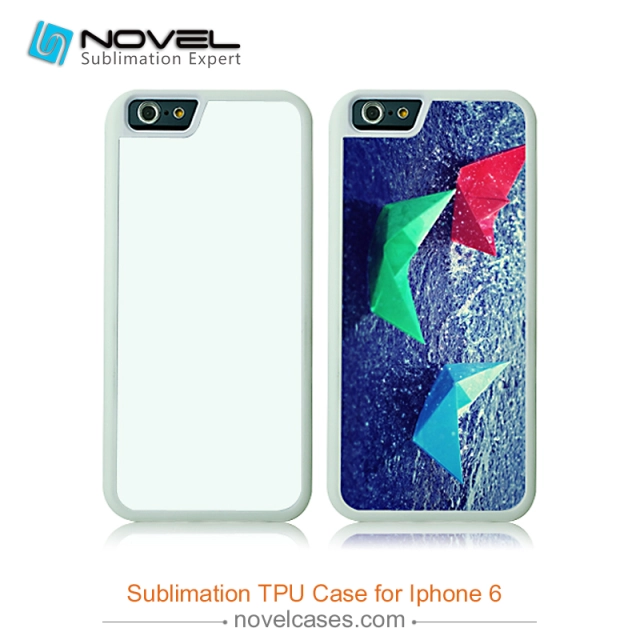 For iPhone 4/5/6/6+/7/8/8+/XS/XR/XS Max Popular TPU Case Sublimation 2D Black Rubber Phone Back Shell