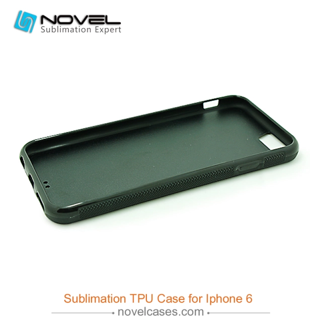 For iPhone 4/5/6/6+/7/8/8+/XS/XR/XS Max Popular TPU Case Sublimation 2D Black Rubber Phone Back Shell