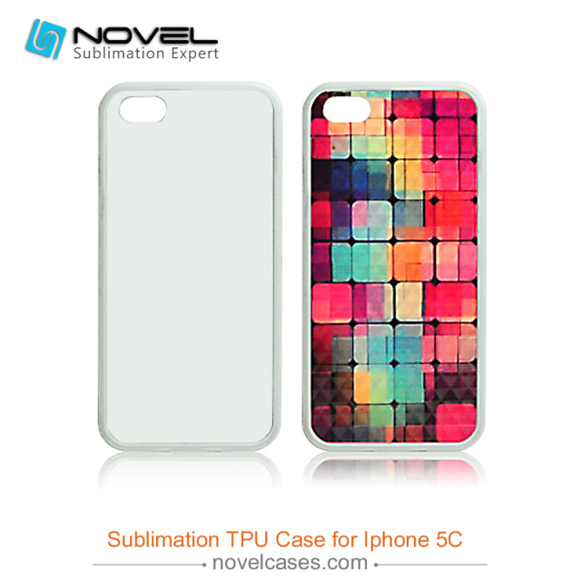 For iPhone 4/5/6/6+/7/8/8+/XS/XR/XS Max Popular TPU Case Sublimation 2D Black Rubber Phone Back Shell