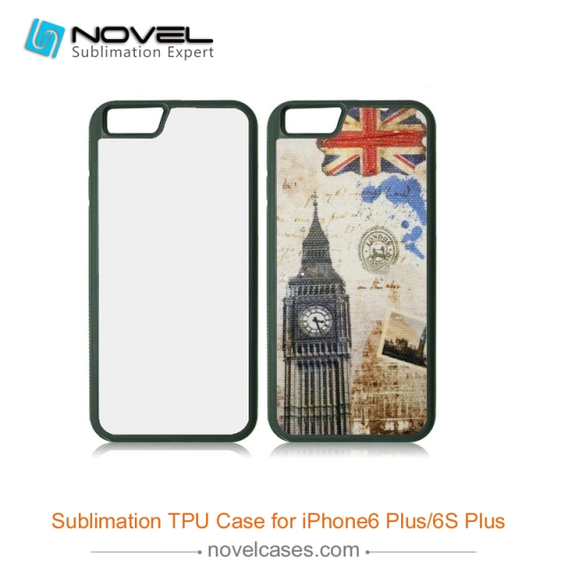 For iPhone 4/5/6/6+/7/8/8+/XS/XR/XS Max Popular TPU Case Sublimation 2D Black Rubber Phone Back Shell