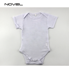 DIY Custom Sublimation Blank White Baby One-piece Baby Bodysuit