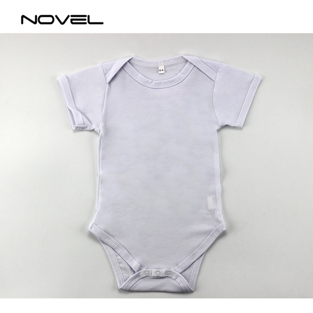 DIY Custom Sublimation Blank White Baby One-piece Baby Bodysuit