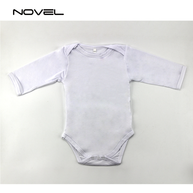 DIY Custom Sublimation Blank White Baby One-piece Baby Bodysuit