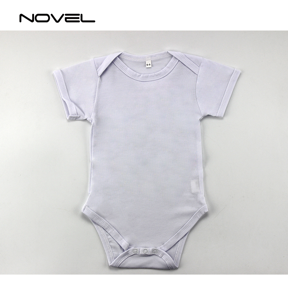 DIY Custom Sublimation Blank White Baby One-piece Baby Bodysuit