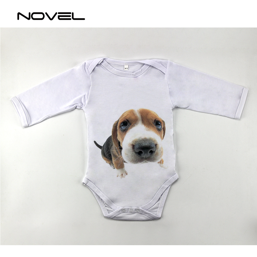 DIY Custom Sublimation Blank White Baby One-piece Baby Bodysuit