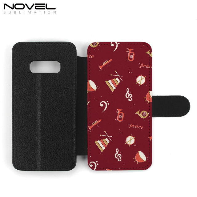 Sublimation Blank PU Flip Leather Wallet Case For Galaxy S10E