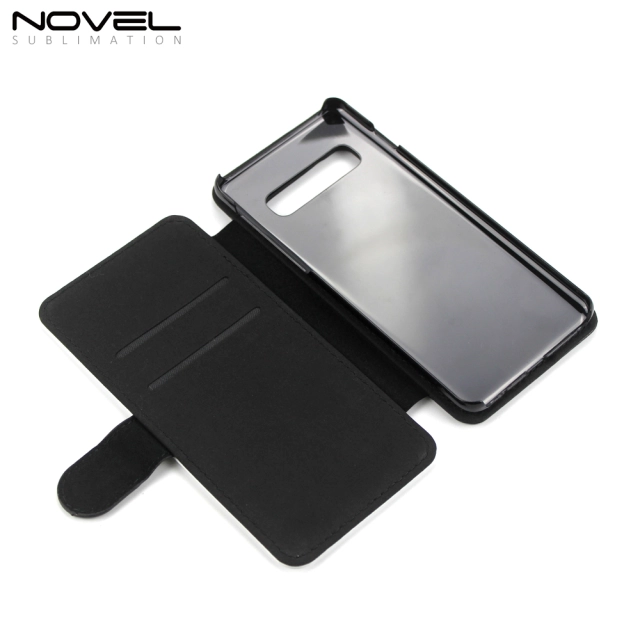 Sublimation Blank PU Leather Case Flip Phone Wallet For Galaxy S10