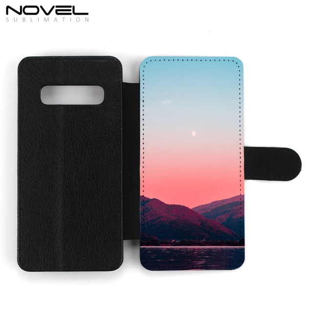 Sublimation Blank PU Leather Case Flip Phone Wallet For Galaxy S10