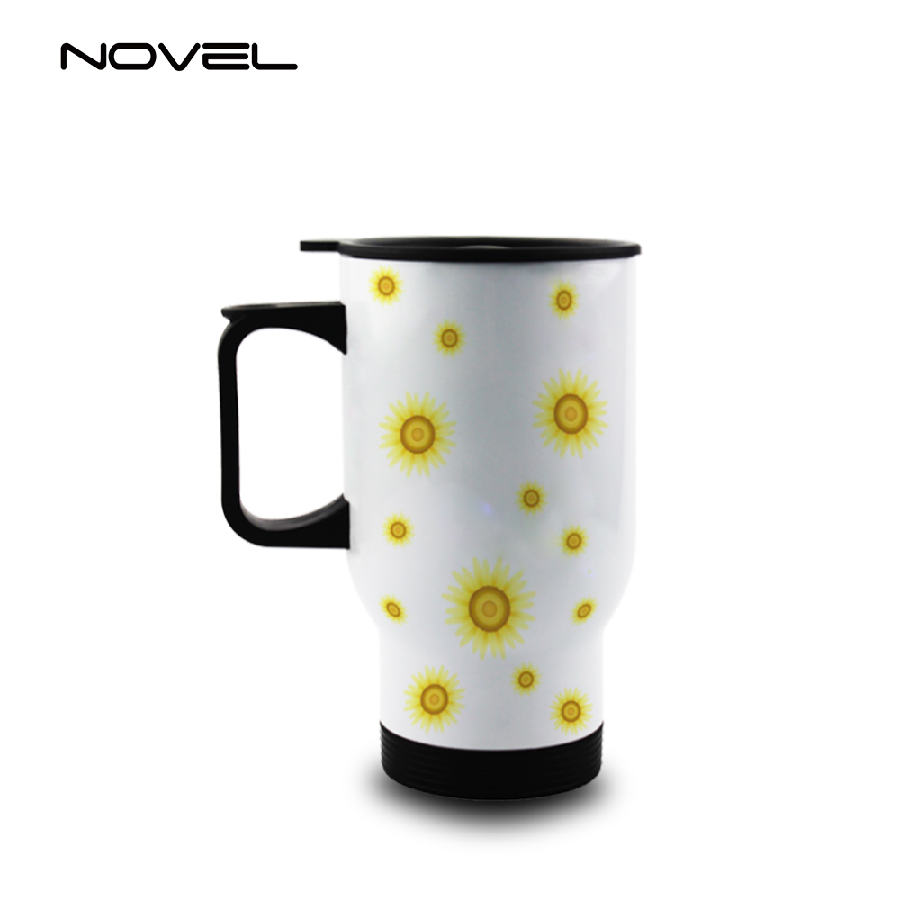 Sublimation Blank Stainless Steel Car Mug 14oz Travel Mug