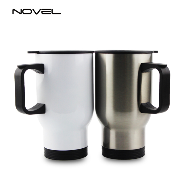 Sublimation Blank Stainless Steel Car Mug 14oz Travel Mug