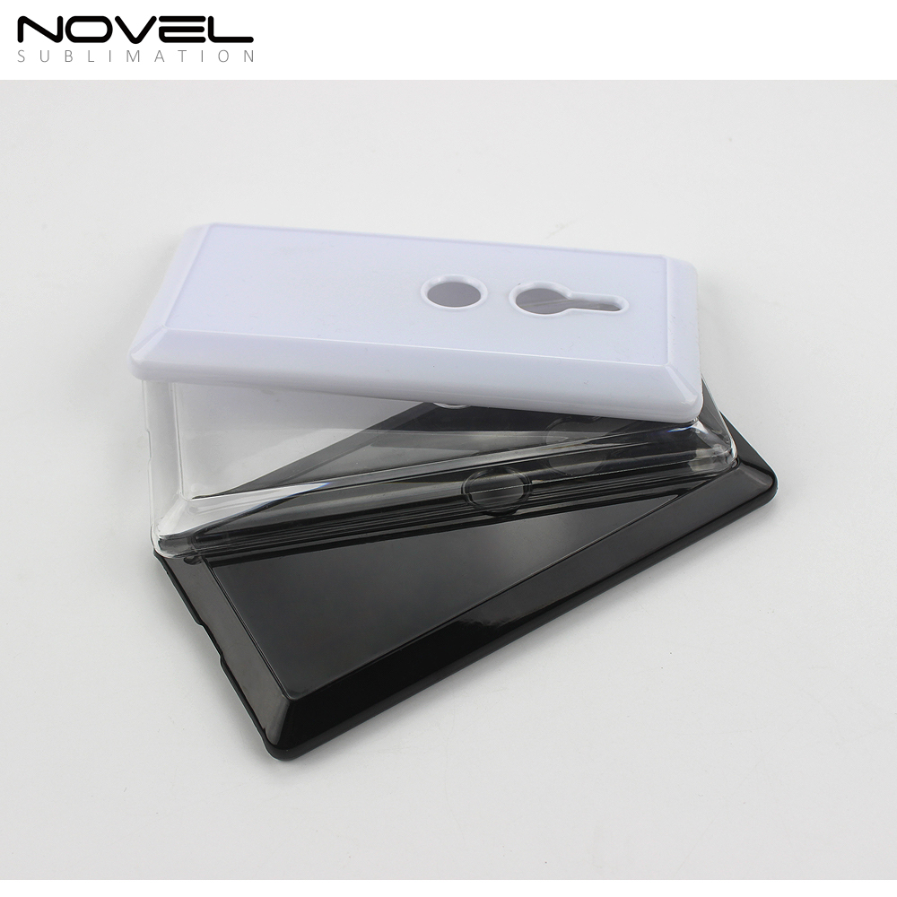 For Sony Xperia XZ2 Sublimation 2D Hard Plastic Phone Back Case Cover