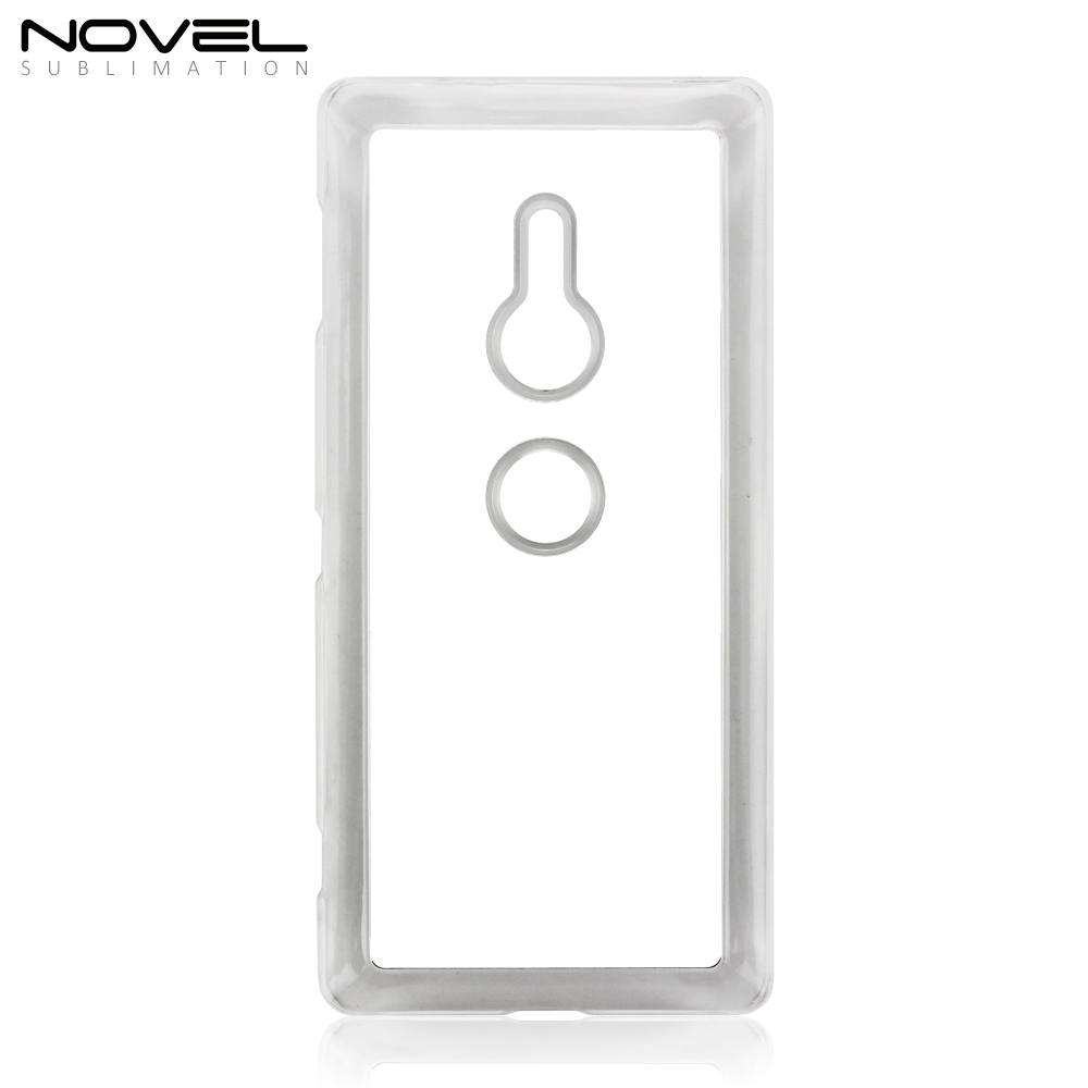For Sony Xperia XZ2 Sublimation 2D Hard Plastic Phone Back Case Cover