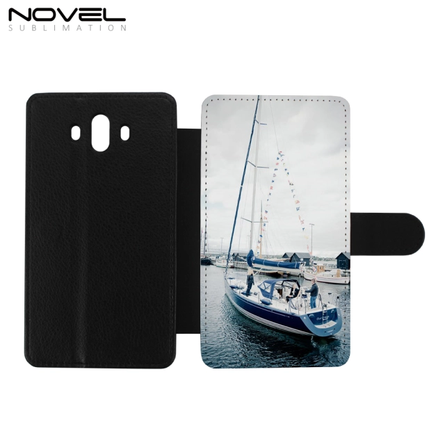 Sublimation Blank PU Leather Case Flip Phone Wallet For Huawei Mate 10