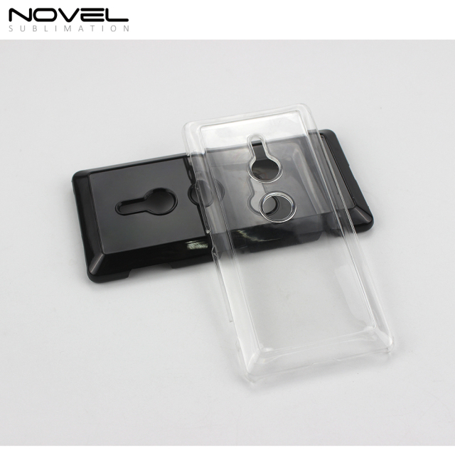 For Sony Xperia XZ2 Sublimation 2D Hard Plastic Phone Back Case Cover
