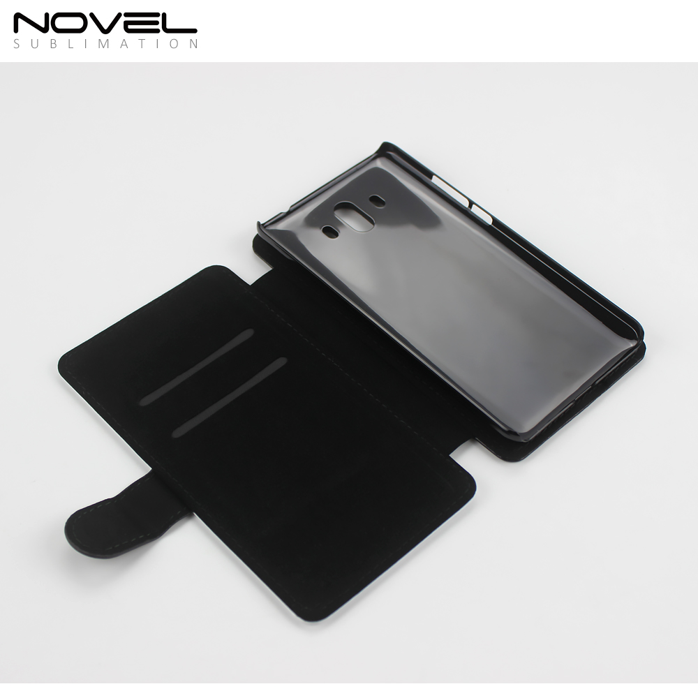 Sublimation Blank PU Leather Case Flip Phone Wallet For Huawei Mate 10