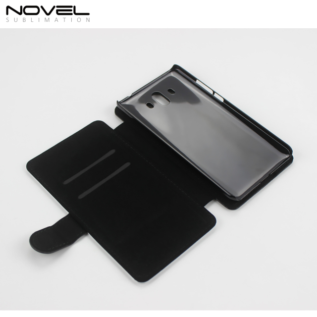 Sublimation Blank PU Leather Case Flip Phone Wallet For Huawei Mate 10