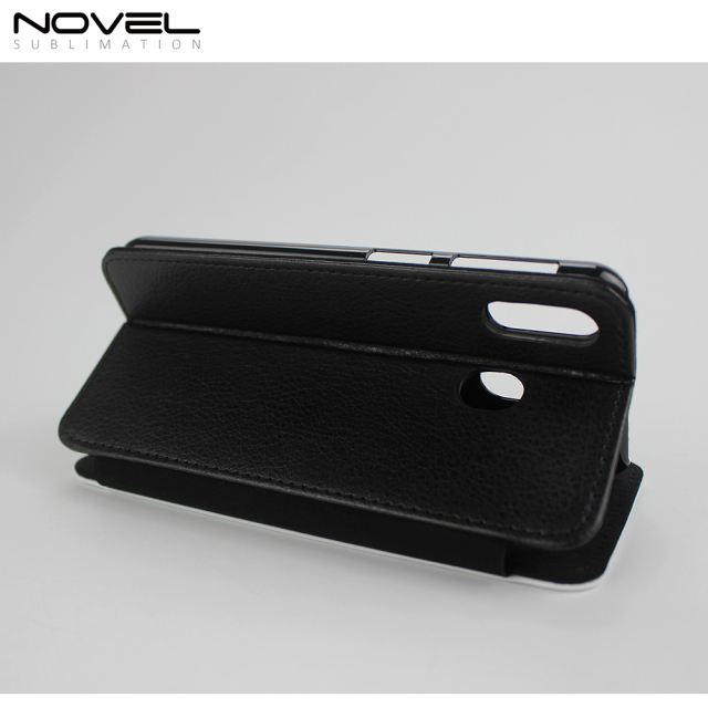 DIY Custom Sublimation Blank PU Leather Flip Wallet Case For Galaxy M20