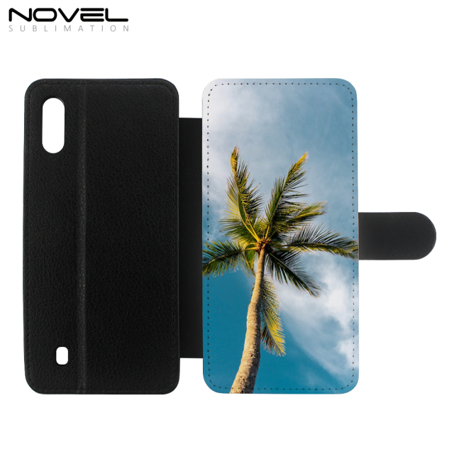 DIY Blank Sublimation PU Leather Flip Wallet Case For Galaxy M10
