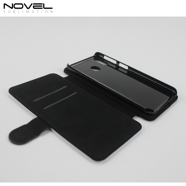 DIY Custom Sublimation Blank PU Leather Flip Wallet Case For Galaxy M20