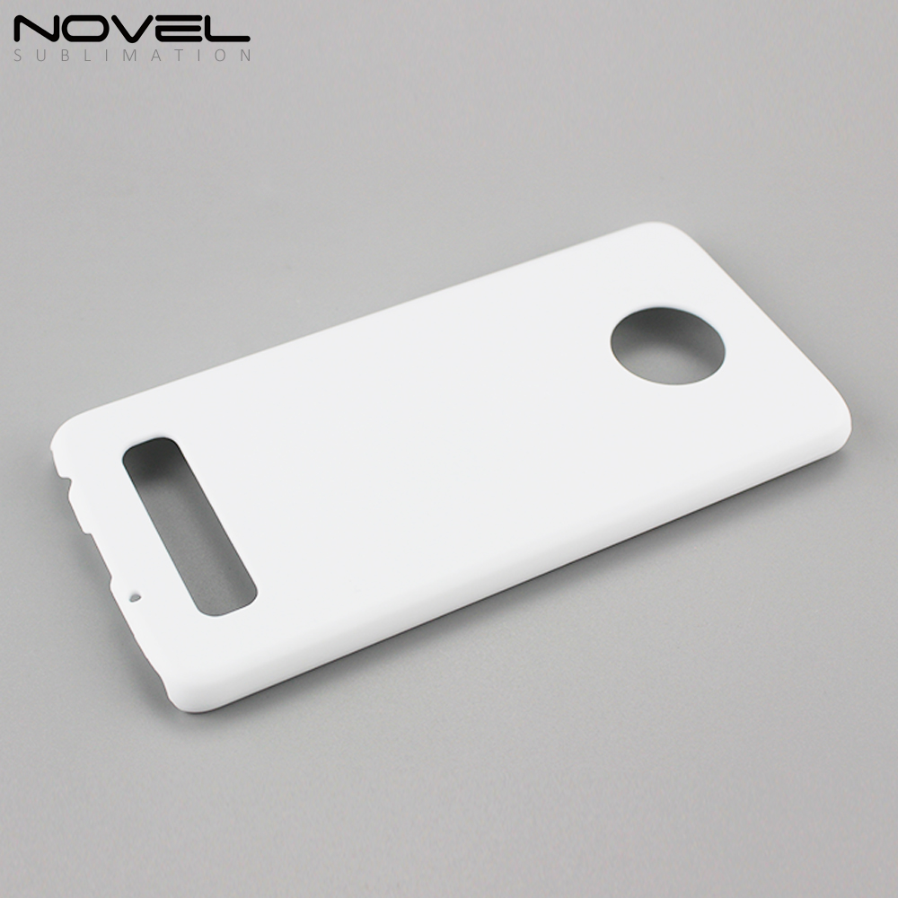 Blank Sublimation 3D Plastic PC Cell Phone Case Back Shell For Moto Z4 Play