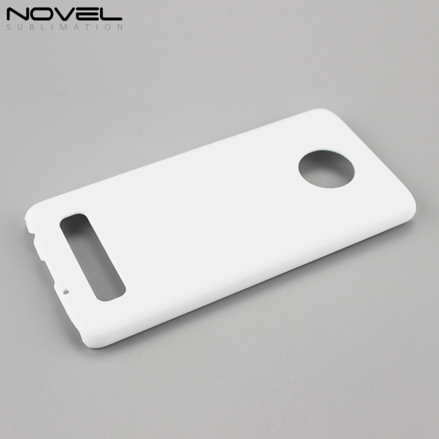Blank Sublimation 3D Plastic PC Cell Phone Case Back Shell For Moto Z4 Play