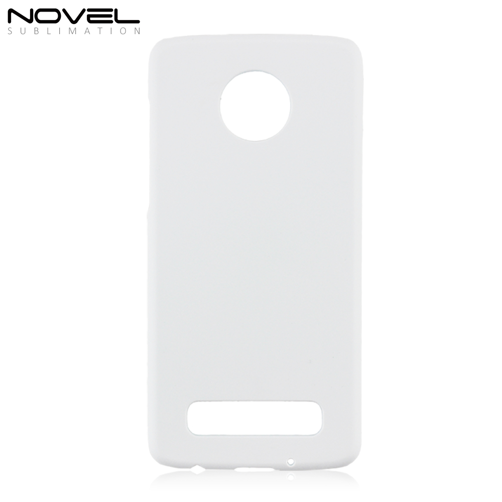 Blank Sublimation 3D Plastic PC Cell Phone Case Back Shell For Moto Z4 Play