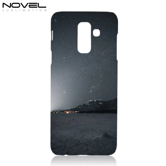 DIY Sublimation Blank 3D Hard Plastic Phone Case Back Cover For Galaxy J8 2018
