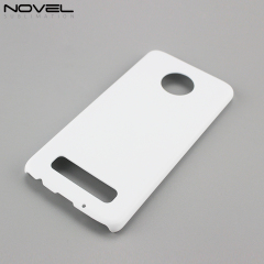 Blank Sublimation 3D Plastic PC Cell Phone Case Back Shell For Moto Z4 Play