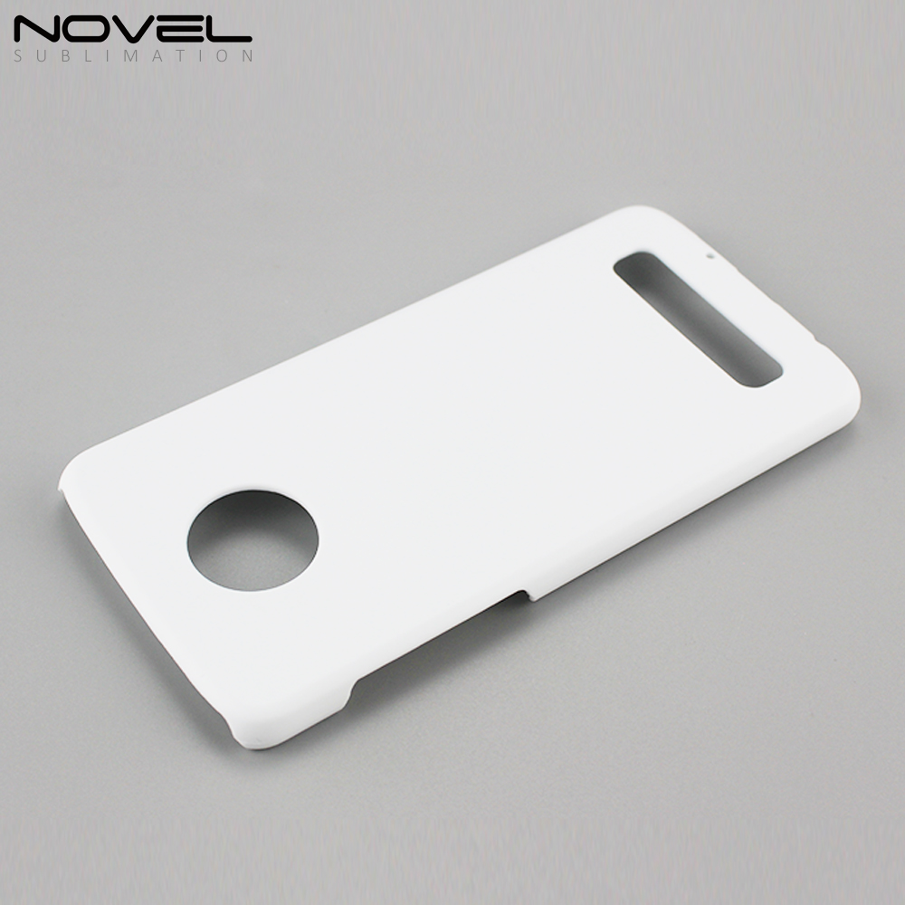 Blank Sublimation 3D Plastic PC Cell Phone Case Back Shell For Moto Z4 Play