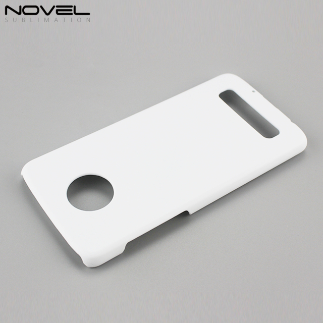 Blank Sublimation 3D Plastic PC Cell Phone Case Back Shell For Moto Z4 Play