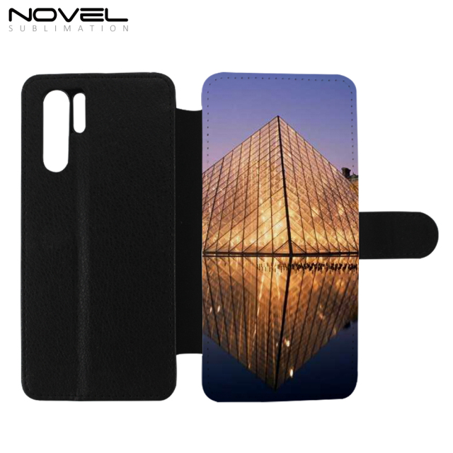 Personalized Blank Sublimation PU Leather Flip Phone Case For Huawei P30 Pro