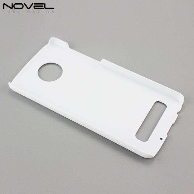 Blank Sublimation 3D Plastic PC Cell Phone Case Back Shell For Moto Z4 Play
