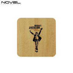 Custom Sublimation Blank Wood  Coaster Square Cup Mat