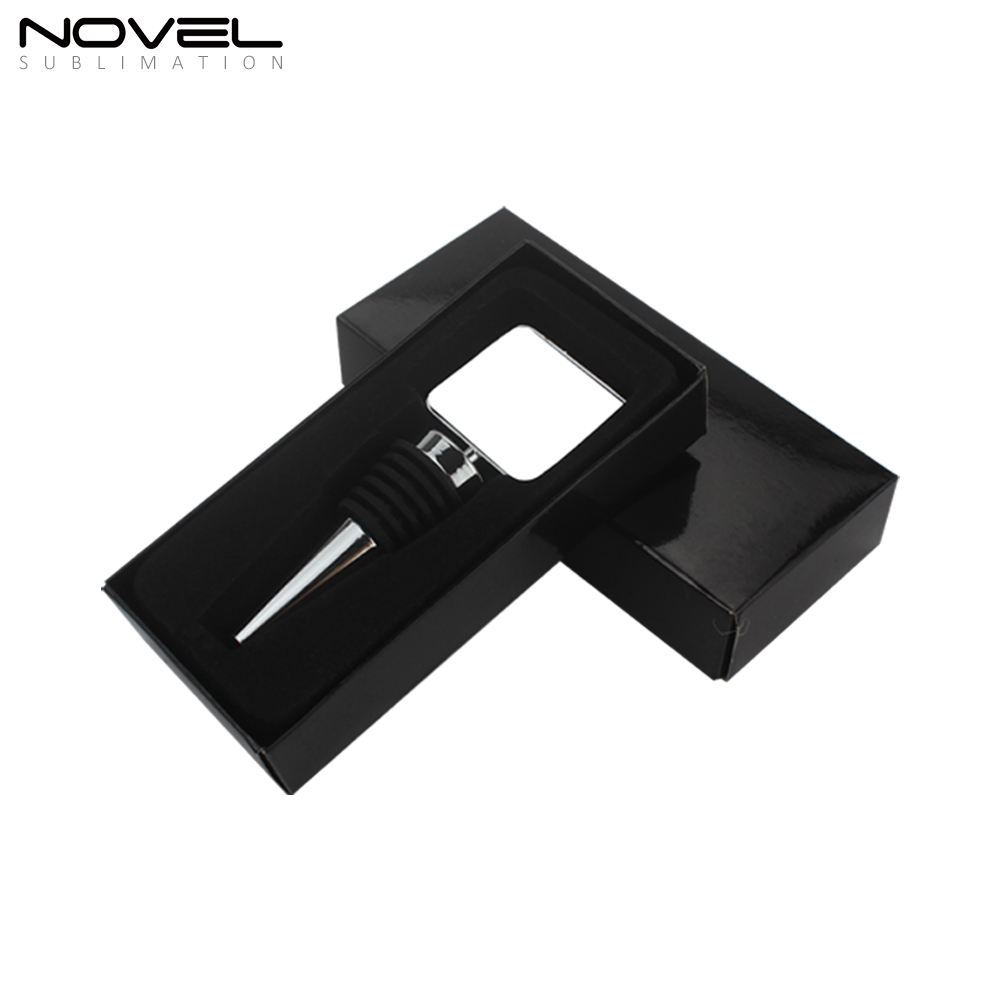 DIY Sublimation Blank Metal Wine Bottle Stopper-Square