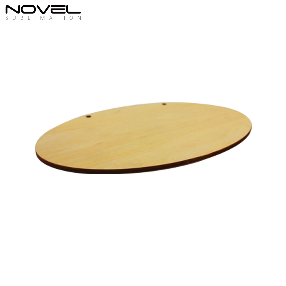 NEW!!!! Custom Sublimation Blank Natural Door Hanger Wall Hanging-Oval Shape