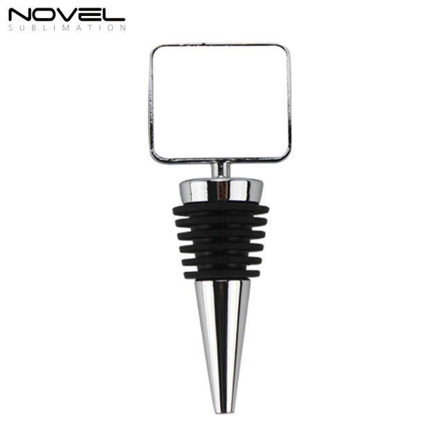 DIY Sublimation Blank Metal Wine Bottle StopperSquare