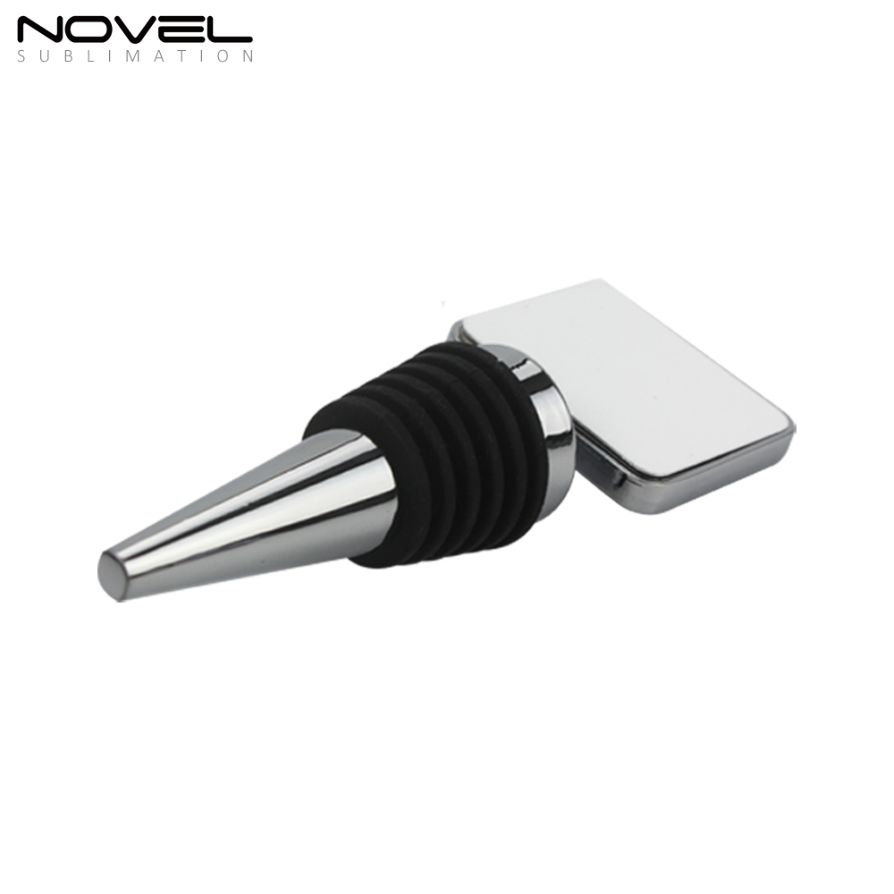 DIY Sublimation Blank Metal Wine Bottle Stopper-Square
