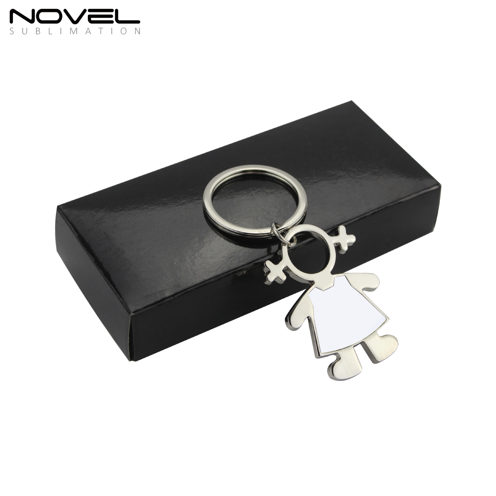 FREE SHIPPING 20pcs/lot Sublimation Blank Metal Makeup Mirror key chain  Keyring DIY gift Both sides Print