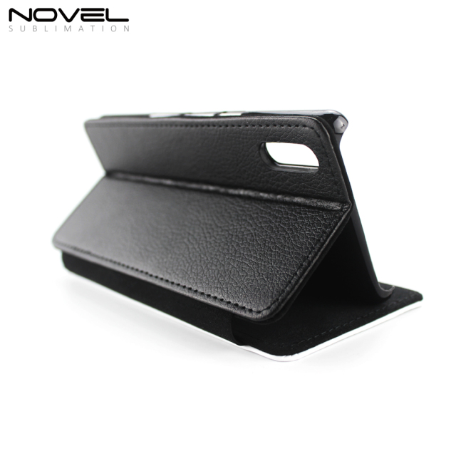 Custom Blank Sublimation PU Leather Flip Phone Case For Sony Xperia L3